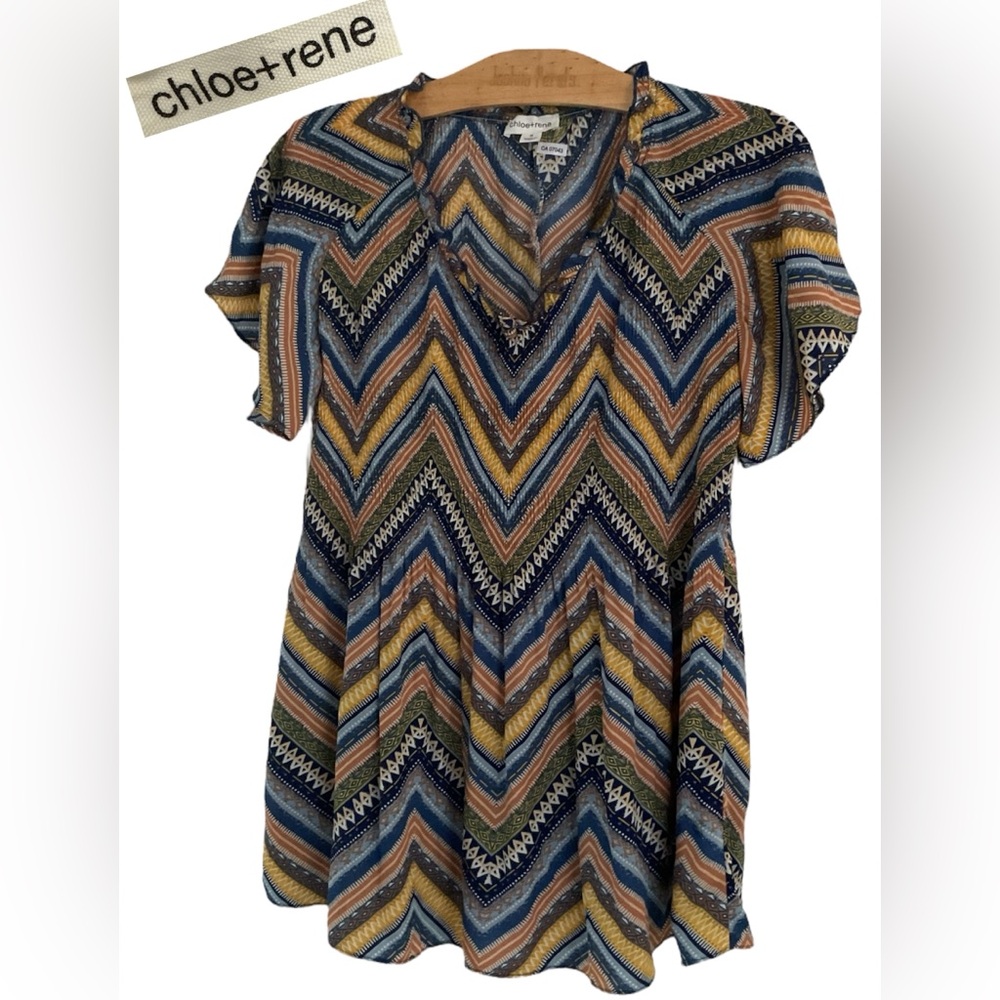 ❤️Chevron Blouse (chloe+rene)